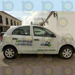 Rotulación de vehículo con vinil de recorte