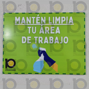 Vinil impreso montado sobre coroplast