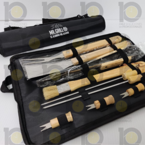 Set de BBQ con estuche en serigrafía